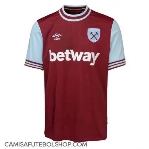 Camisa de time de futebol West Ham United Replicas 1º Equipamento 2024-25 Manga Curta